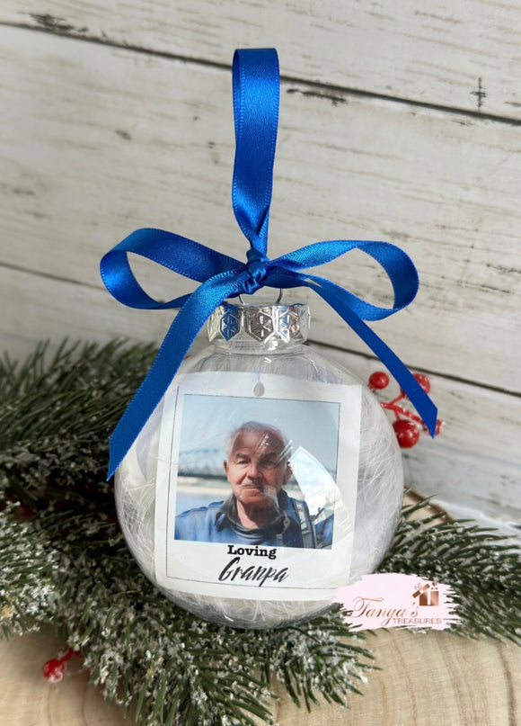 Personalised Photo Bauble