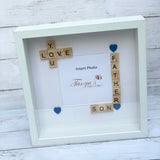 Father and Son Scrabble Photo Frame