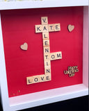 Valentines Scrabble Frame