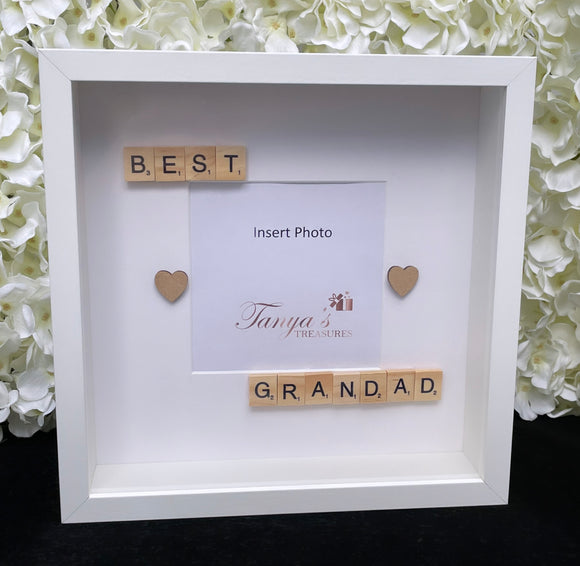 Best Grandad Scrabble Photo Frame