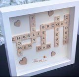 Scrabble Names Family Photo Frame