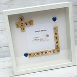 Father and Daughter Scrabble Photo Frame