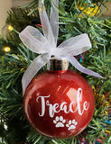 Personalised Pet Glitter Bauble