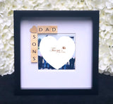 Dad and Sons Scrabble Photo Frame