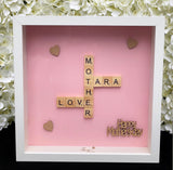 Personalised Scrabble Art Frame - Mother's Day