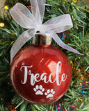Personalised Pet Glitter Bauble