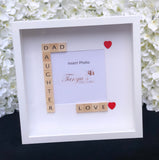 Dad and Daughter Scrabble Photo Frame