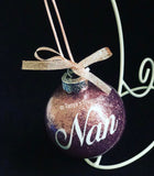 Personalised Christmas Glitter Bauble