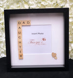 Dad and Daughter Scrabble Photo Frame