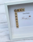 Pet Dad Scrabble Photo Frame