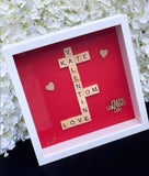 Valentines Scrabble Frame