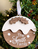 Personalised Christmas Pudding Ornament
