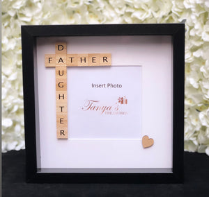 Father and Daughter Scrabble Photo Frame
