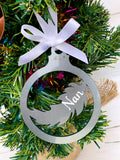 Personalised Feather Memory Bauble