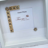 Pet Dad Scrabble Photo Frame