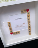 Personalised Scrabble Art Photo Frame