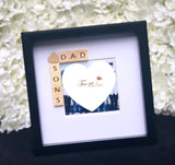 Dad and Sons Scrabble Photo Frame
